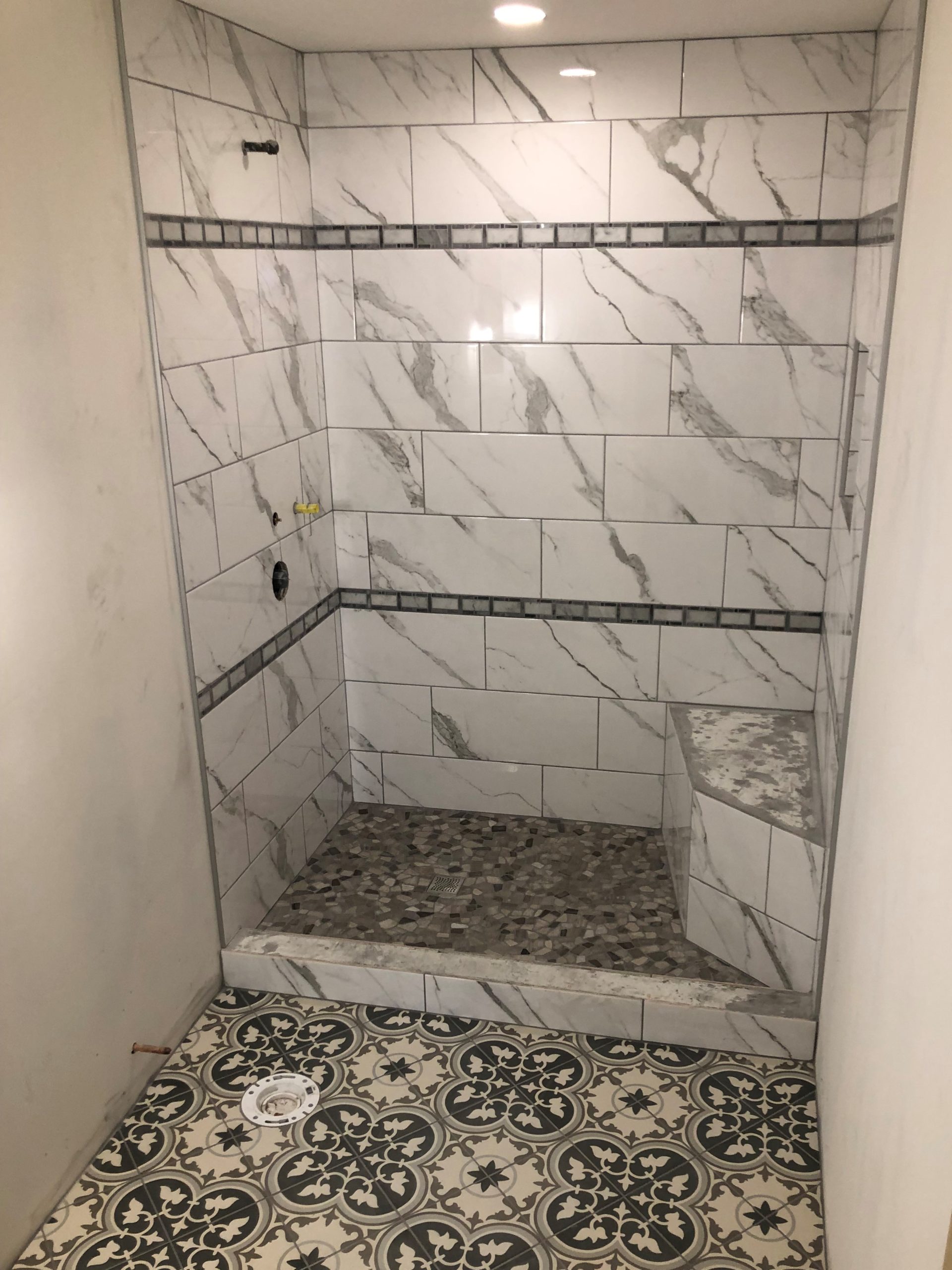 Warm Tile Bathroom