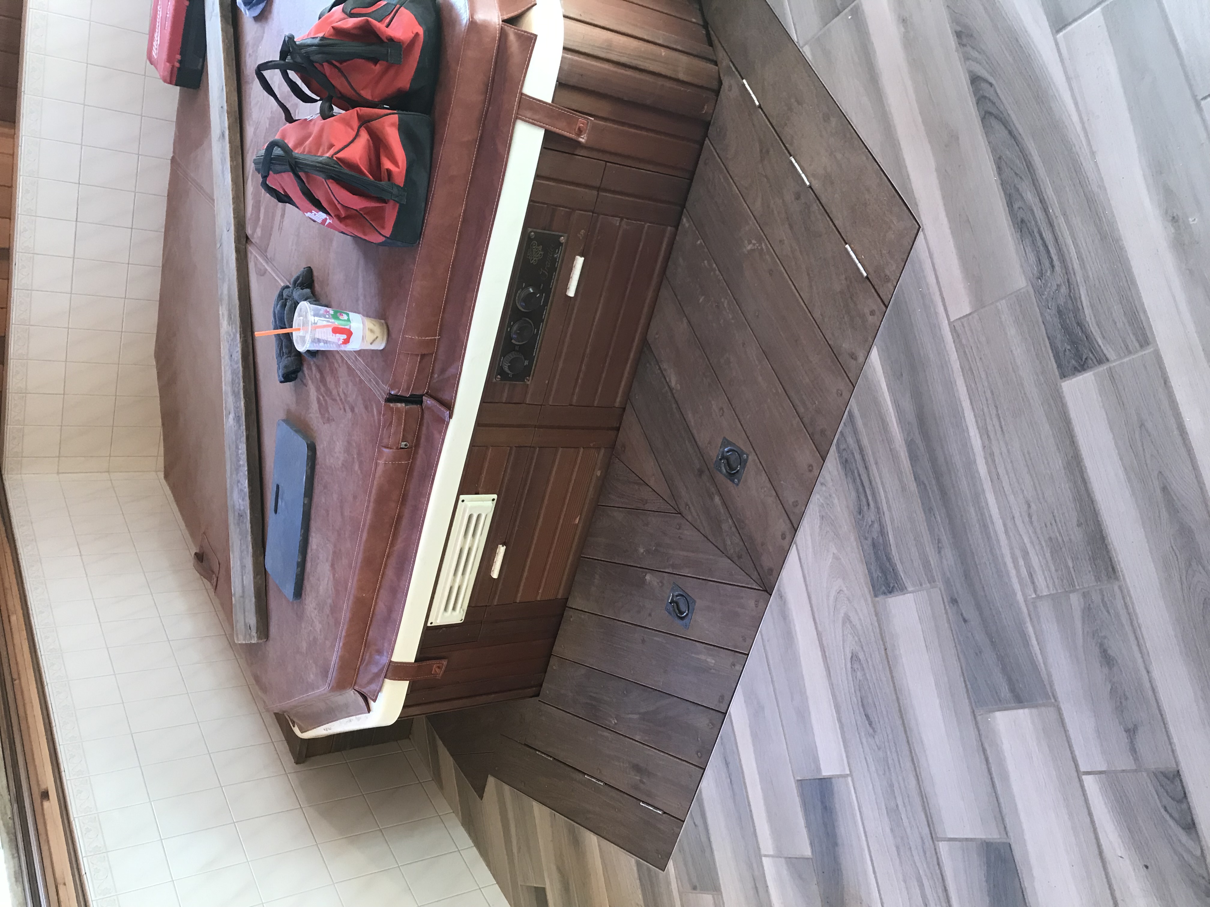 Hot Tub Tile Surround