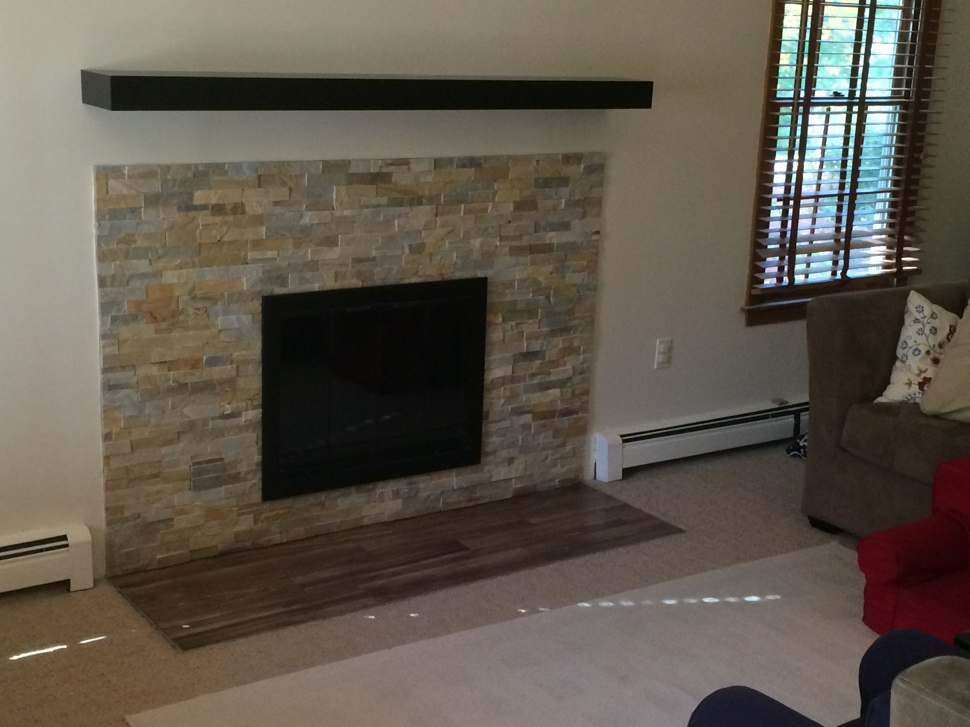 Wood Mantle and Hearth